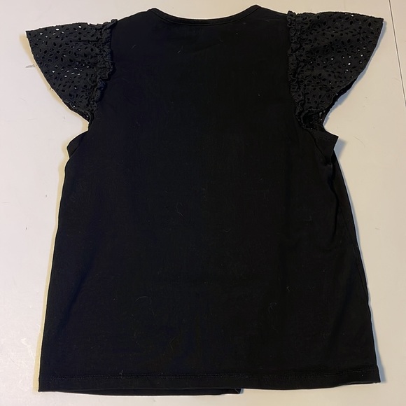 Kate Spade Black Cap Sleeved T-Shirt - Women’s Size XS - Picture 4 of 6